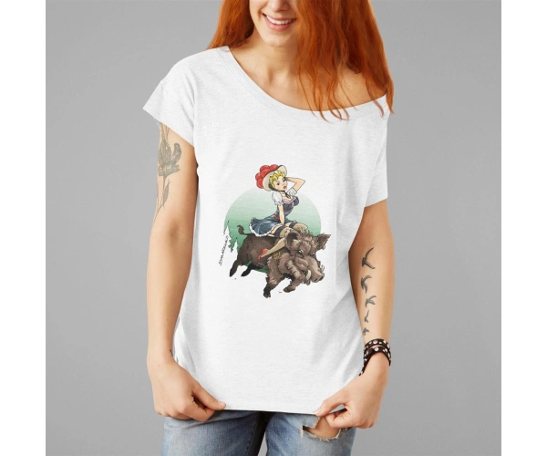 Loose-Fit-Shirt for Women "Es rennt ä Sau de Garde na"
