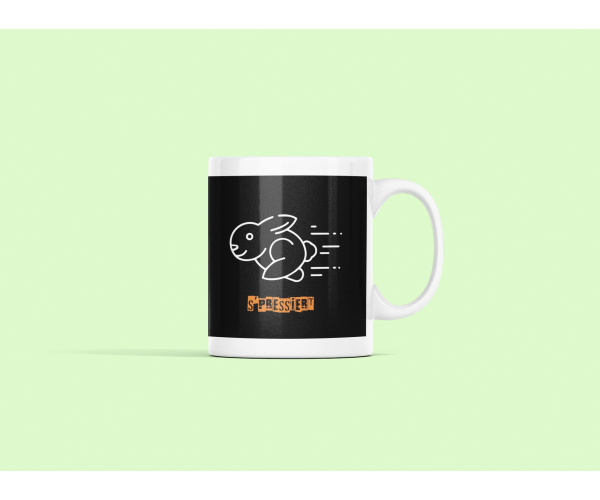 Keramik-Tasse "spressiert" limitierte Edition