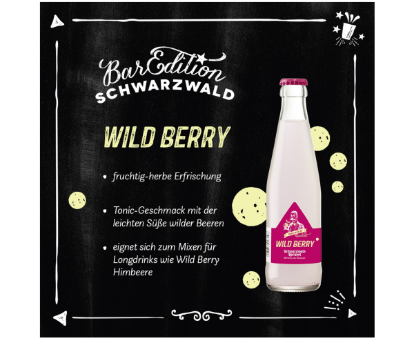 Schwarzwaldsprudel Wild Berry 0,25 l Flasche
