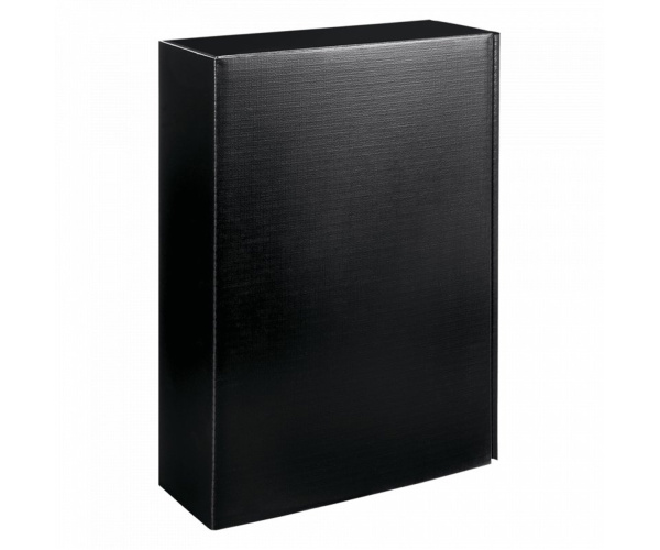 Präsentkarton Intenso schwarz Leinenstruktur 36x25x9,5 cm