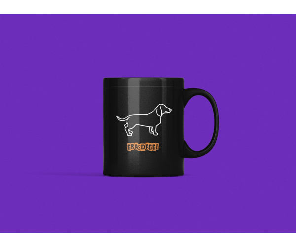 Dialekt-Tasse "Grasdaggl" limitierte Edition