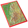 3D Reliefkarte Schwarzwald Postkarte