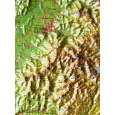 3D Reliefkarte Schwarzwald klein ohne Rahmen
