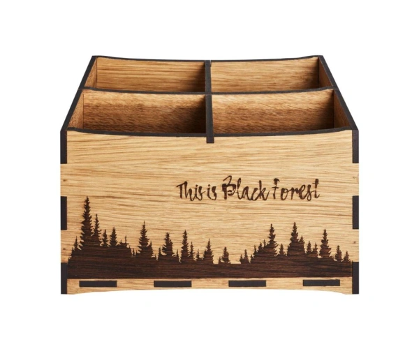 Besteckkasten Eiche "This is Black Forest"